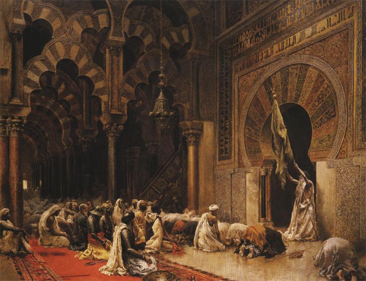 Edwin Lord Weeks Interior of the Mosque of Cordoba. oil painting image